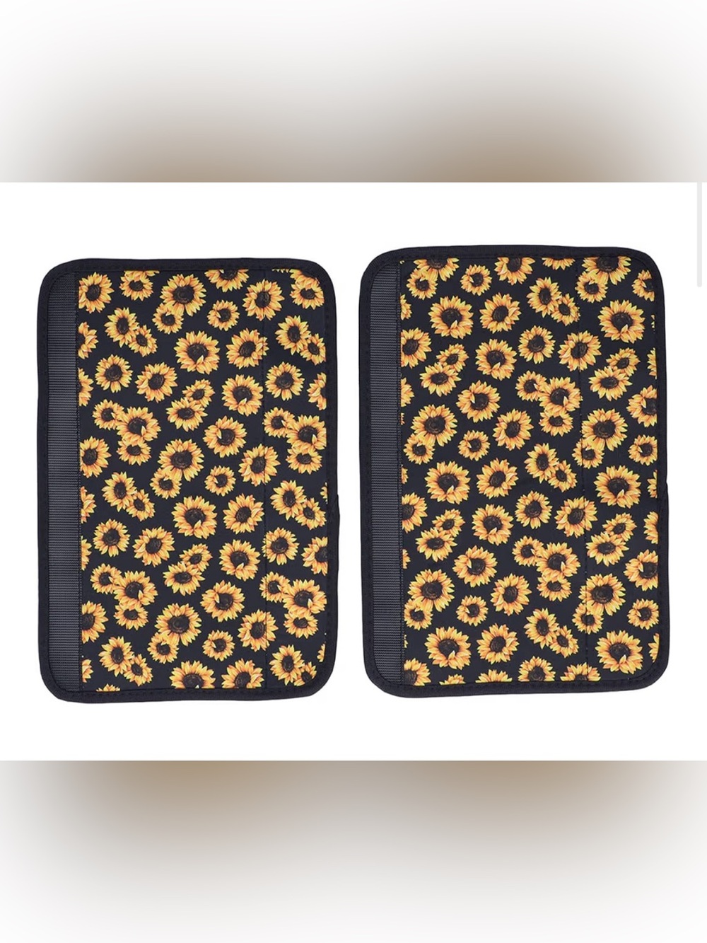 2 Pack Sunflower Soft Auto Seatbelt Covers